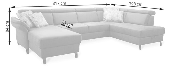 SEDACIA SÚPRAVA, textil, antracitová Sit & More - Sedačky, Online Only