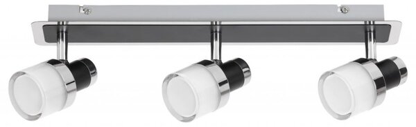 Rabalux 5023 Harold kúpeľňové nástenné LED svietidlo 430mm 15W/1200lm 4000K IP44 chróm/čierna/opálové sklo