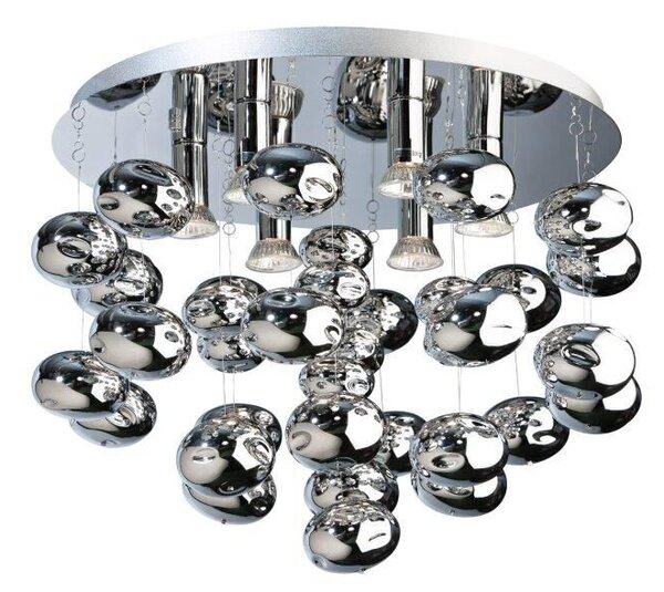 AZZARDO AZ2541 DECOline LUVIA CHROME stropné svietidlo 6xGU10 40W IP20 chróm