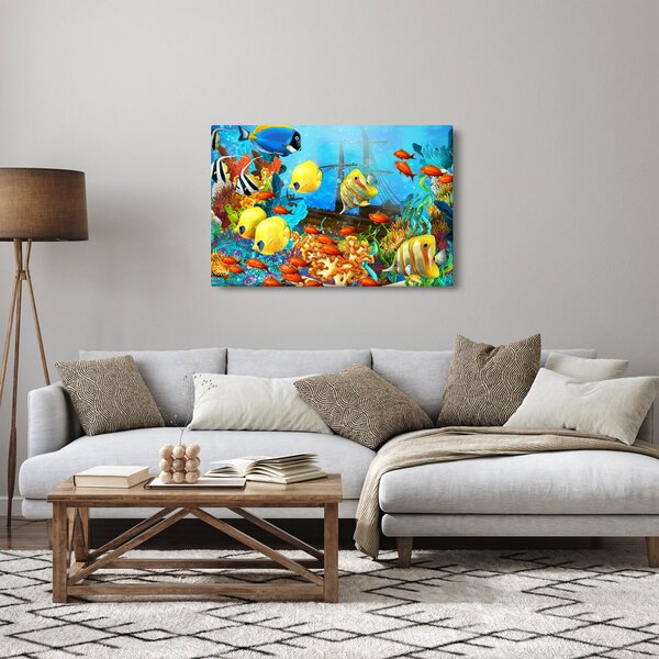 Obraz - Farebný koralový útes (90x60 cm)
