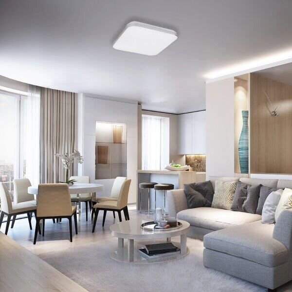 RABALUX 3409 Oscar LED stropné svietidlo Stars 530x530mm 36W/2700lm 4000K, starlight efekt, biele