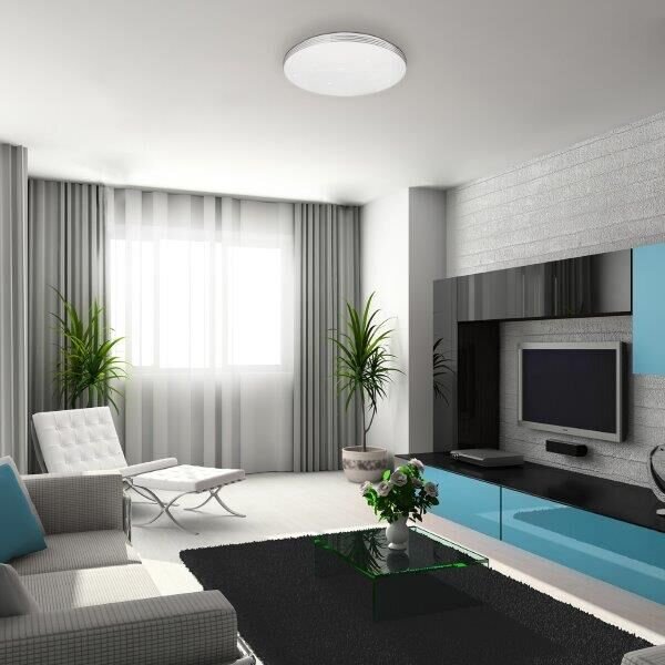 RABALUX 3411 Oscar LED stropné svietidlo Stars 530mm 36W/2700lm 4000K biele