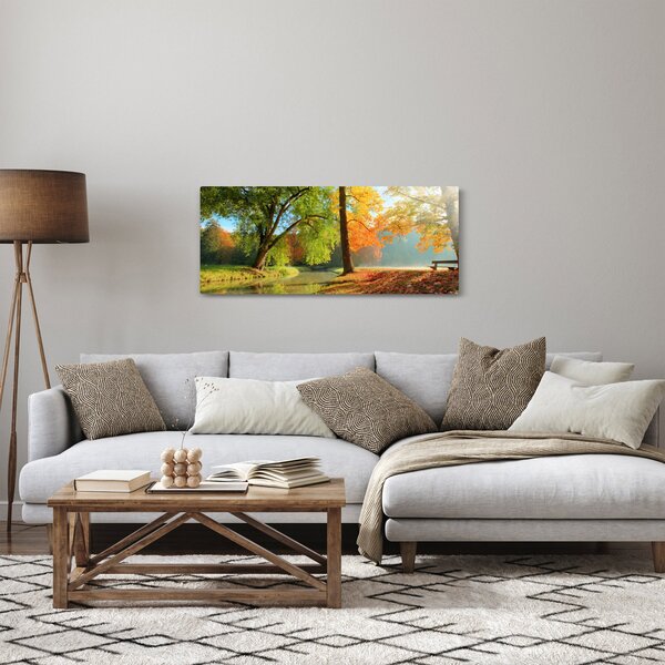 Obraz - Pokojná jesenná krajina (120x50 cm)