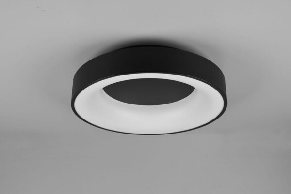 TRIO 671210132 GIRONA stropné svietidlo LED D450mm 27W/3100lm 3000K čierna matná, switchdimmer