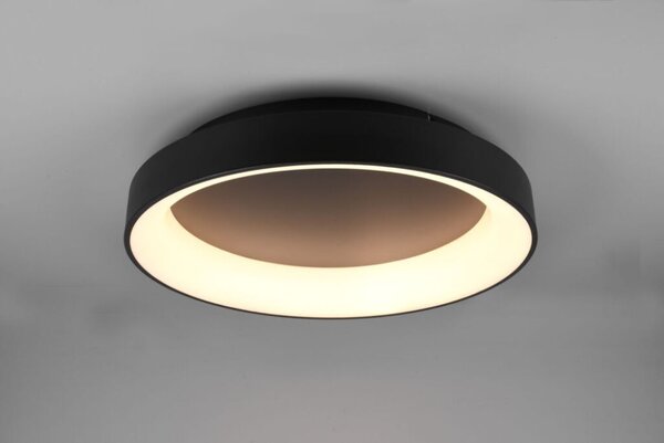 TRIO 671290132 GIRONA stropné svietidlo LED D600mm 48W/5600lm 2700-6000K čierna matná, stmievateľné, diaľkový ovládač