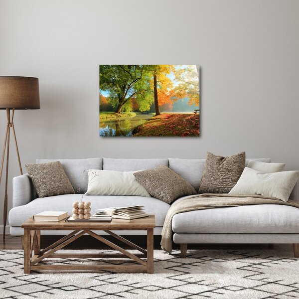 Obraz - Pokojná jesenná krajina (70x50 cm)