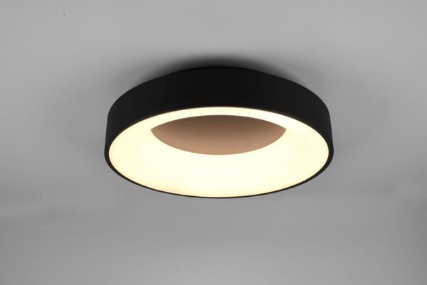TRIO 671210132 GIRONA stropné svietidlo LED D450mm 27W/3100lm 3000K čierna matná, switchdimmer
