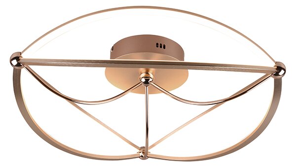 TRIO 621290108 CHARIVARI stropné svietidlo LED D620mm 42W/5100lm 3000K mosadz, switchdimmer