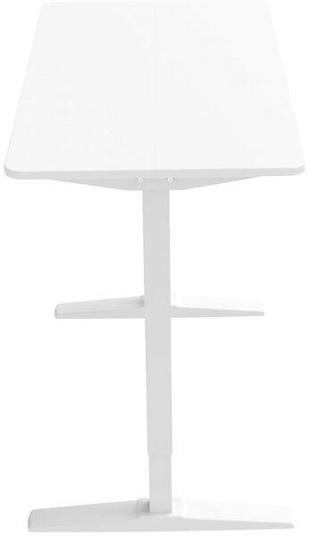 PÍSACÍ STÔL, biela, 120/60/75-120 cm Carryhome - Kancelárske stoly