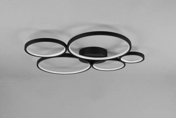 TRIO 622610532 RONDO stropné svietidlo LED 49W/5800lm 3000K čierna matná, switchdimmer