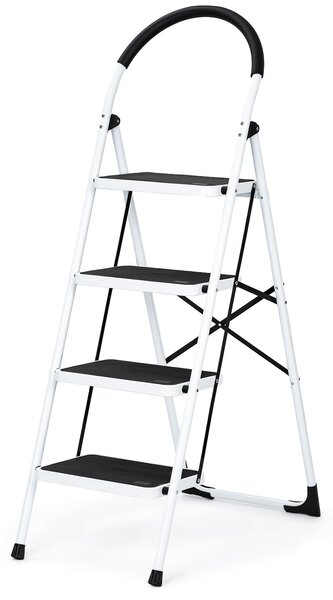 4Home Skladacie oceľové schodíky Steps, 4 stupne, 4 stupne
