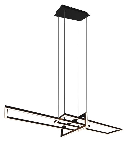 TRIO 320310332 SALINAS závesné svietidlo LED 34W/4200lm 3000K čierna matná, switchdimmer