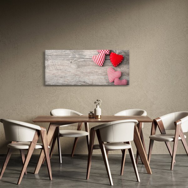 Obraz - Srdiečka (120x50 cm)