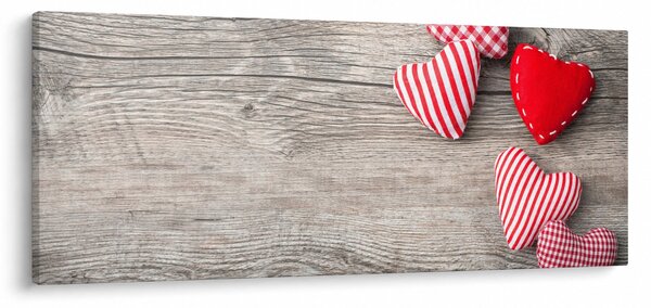 Obraz - Srdiečka (120x50 cm)