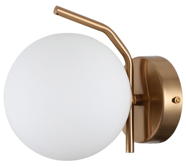 Italux WL-3300-1-HBR nástenné svietidlo Carimi 1x5W G9 mosadzná medená, biela