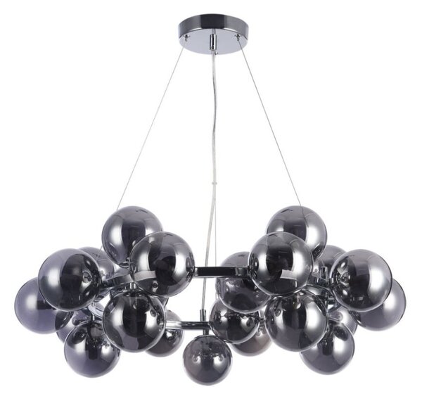 Italux PND-5252-25-CH+SMK závesné svietidlo Cabella D680mm 25x28W G9 chróm, dymová