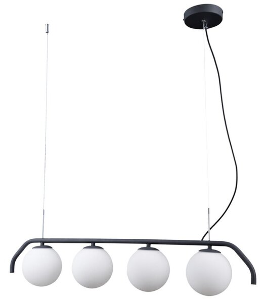 Italux PND-3300-4-BK závesné svietidlo Carimi 4x5W G9 grafitová, biela