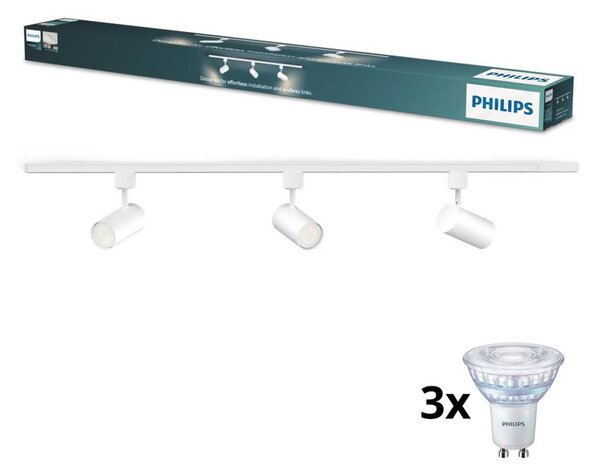 Philips - LED stmievateľné bodové svietidlo v lište sys EASYLINK 3xGU10/6,2W/230V 1m biela