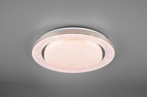 TRIO R67041900 ATRIA stropné svietidlo LED D480mm 24W/2400lm 3000-6000K, biela, stmievateľné, diaľkové ovládanie, starlight