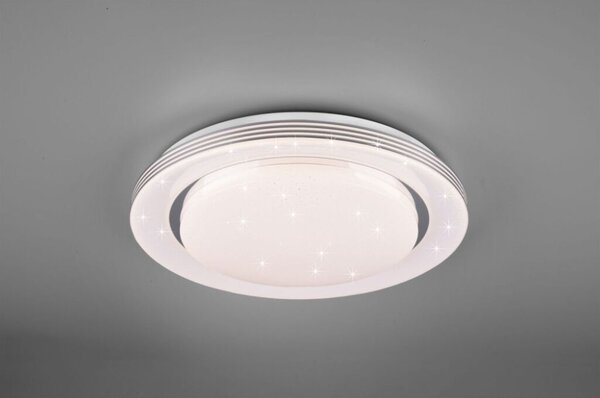 TRIO R67041900 ATRIA stropné svietidlo LED D480mm 24W/2400lm 3000-6000K, biela, stmievateľné, diaľkové ovládanie, starlight