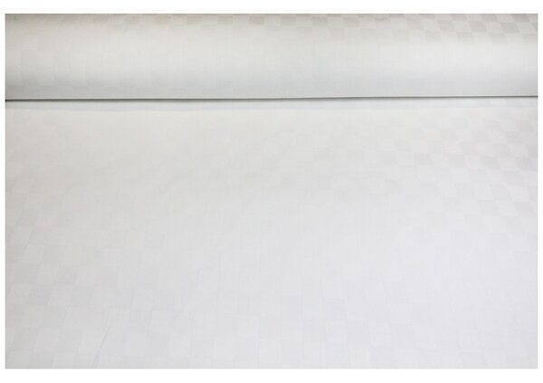 Dekoračná látka Bavlna Biele kocky, š. 140 cm