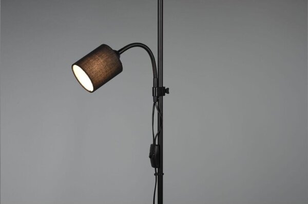 TRIO R40192002 OWEN stojacia lampa 1xE27, 1xE14 čierna