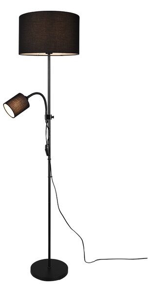 TRIO R40192002 OWEN stojacia lampa 1xE27, 1xE14 čierna