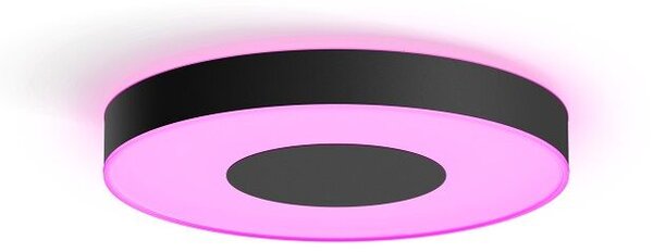 Philips HUE LED White and color Ambiance 41163/30/P9 Infuse M stropné svietidlo 33,5W 2350lm 2200-6500K+RGB 38,1cm čierne stmievateľné BlueTooth