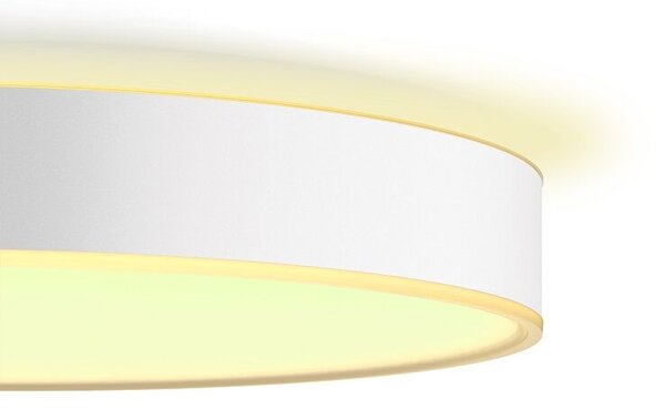 Philips HUE LED White Ambiance 41165/31/P6 Devere M kúpelňové stropné svietidlo 19,2W 2450lm 2200-6500K IP44 38,1cm biele stmievateľné BlueTooth + HUE Switch