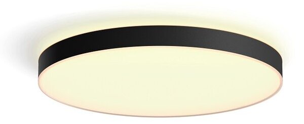 Philips HUE LED White Ambiance 41161/30/P6 Enrave XL stropné svietidlo 48W 6100lm 2200-6500K 55,1cm čierne stmievateľné BlueTooth + HUE Switch