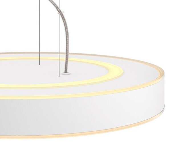 Philips HUE LED White Ambiance 41162/31/P6 Enrave závesné svietidlo 33,5W 4300lm 2200-6500K 42,5cm biele stmievateľné BlueTooth + HUE Switch