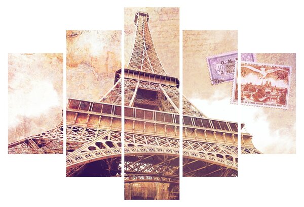 Obraz - Pohľad z Paríža (150x105 cm)
