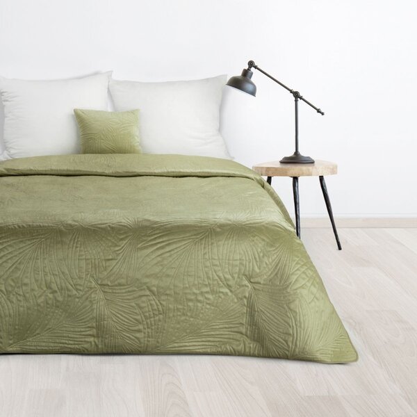 Zamatový prehoz na posteľ Luiz4 svetlozelený new Farba Zelená Rozmery 170x210 cm