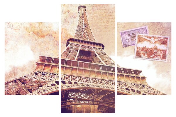 Obraz - Pohľad z Paríža (90x60 cm)