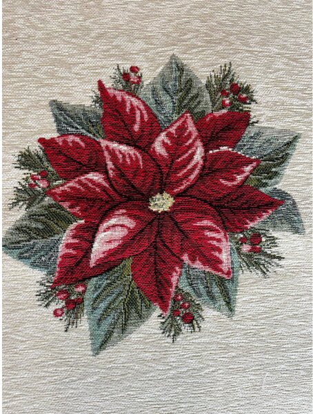 Vianočná gobelínová obliečka na vankúš 42x42 cm Chenille IT022 Farba Viacfarebná Rozmery 42x42 cm