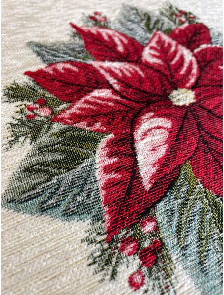 Vianočná gobelínová obliečka na vankúš 42x42 cm Chenille IT022 Farba Viacfarebná Rozmery 42x42 cm