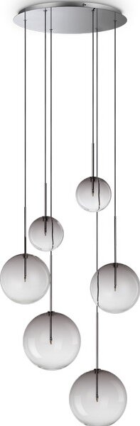Ideal Lux 345413 EQUINOXE závesné svietidlo 6xG4 dymová