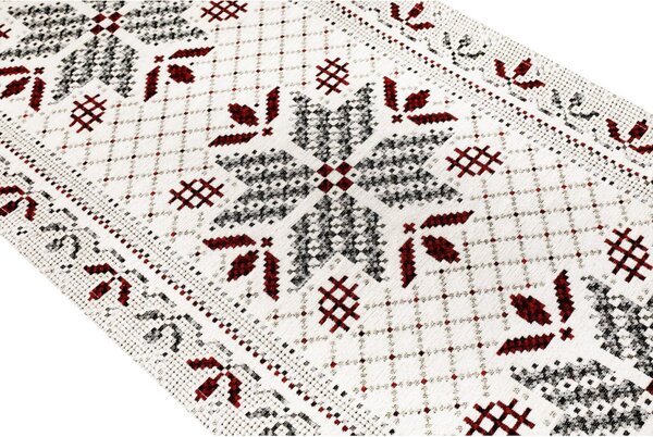 Vianočný gobelínový behúň na stôl Trikot Chenille IT024 Farba Viacfarebná Rozmery 40x130 cm
