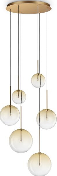 Ideal Lux 345406 EQUINOXE závesné svietidlo 6xG4 medená