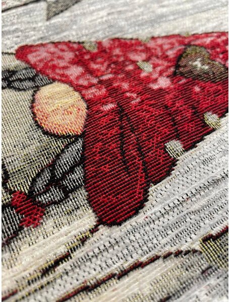 Vianočný gobelínový behúň na stôl Škriatkovia Chenille IT020 Farba Viacfarebná Rozmery 40x130 cm