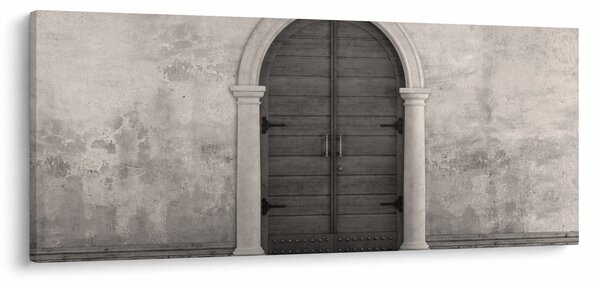 Obraz - Tajomné dvere (120x50 cm)
