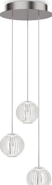 Ideal Lux 343464 DIAMOND závesné svietidlo D250mm LED 15W 1400/880lm 3000K chrómová
