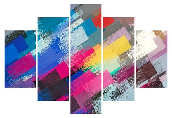 Obraz - Farebné ťahy štetcom (150x105 cm)