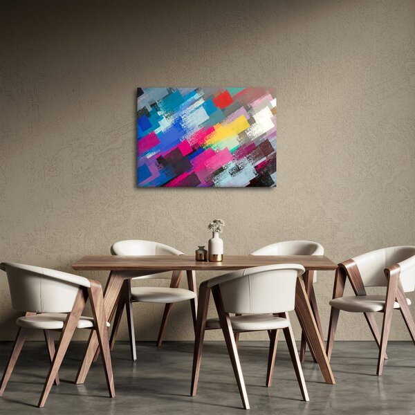 Obraz - Farebné ťahy štetcom (70x50 cm)