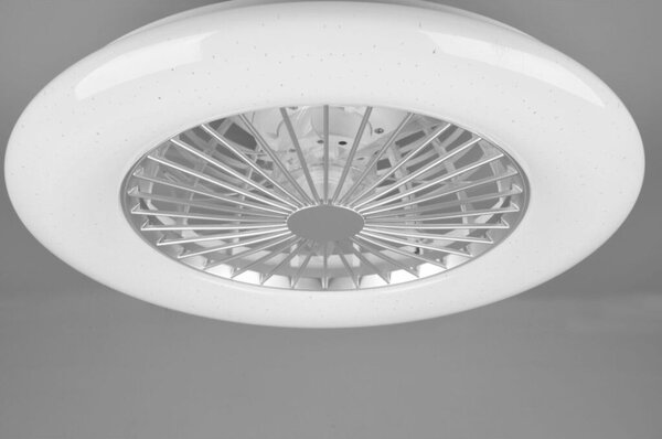 TRIO R62522987 STRALSUND stropné svietidlo s ventilátorom LED D500mm 30W/2200lm 3000-6500K titánová, RGB, stmievateľné, diaľkový ovládač, starlight efekt