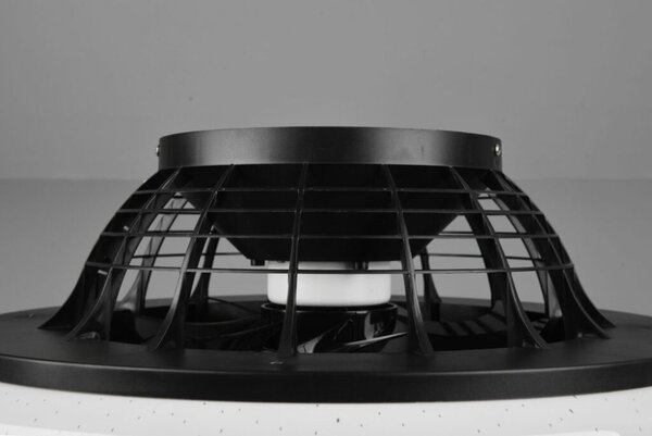 TRIO R62522132 STRALSUND stropné svietidlo s ventilátorom LED D500mm 30W/2200lm 3000-6500K matná čierna, stmievateľné, diaľkový ovládač, starlight efekt