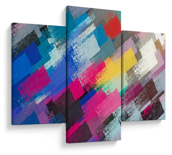 Obraz - Farebné ťahy štetcom (90x60 cm)