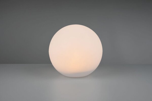 TRIO R55326901 MELO vonkajšia dekoračná zapichovacia guľa LED D300mm 0,5W/30lm 3000K IP67 biela, RGB, diaľkový ovládač