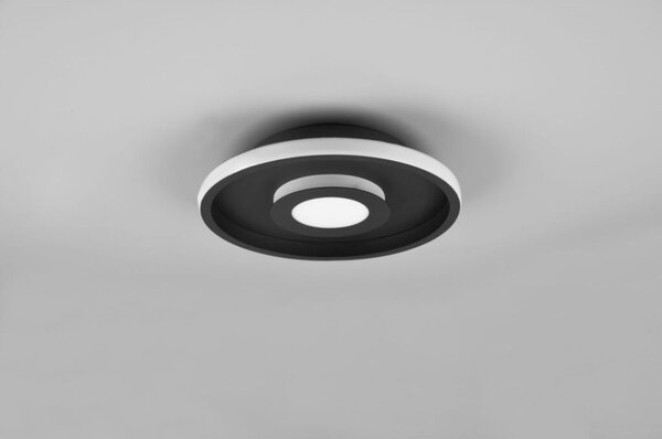 TRIO 680810332 ASCARI stropné svietidlo LED D300mm 28W/3200lm 3000K IP44 matná čierna, switchdimmer