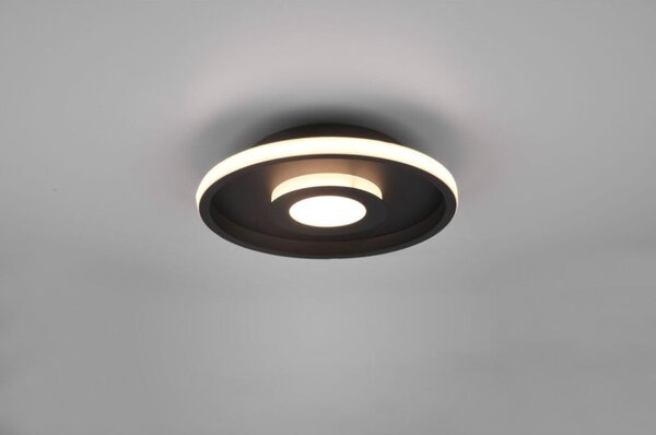 TRIO 680810332 ASCARI stropné svietidlo LED D300mm 28W/3200lm 3000K IP44 matná čierna, switchdimmer